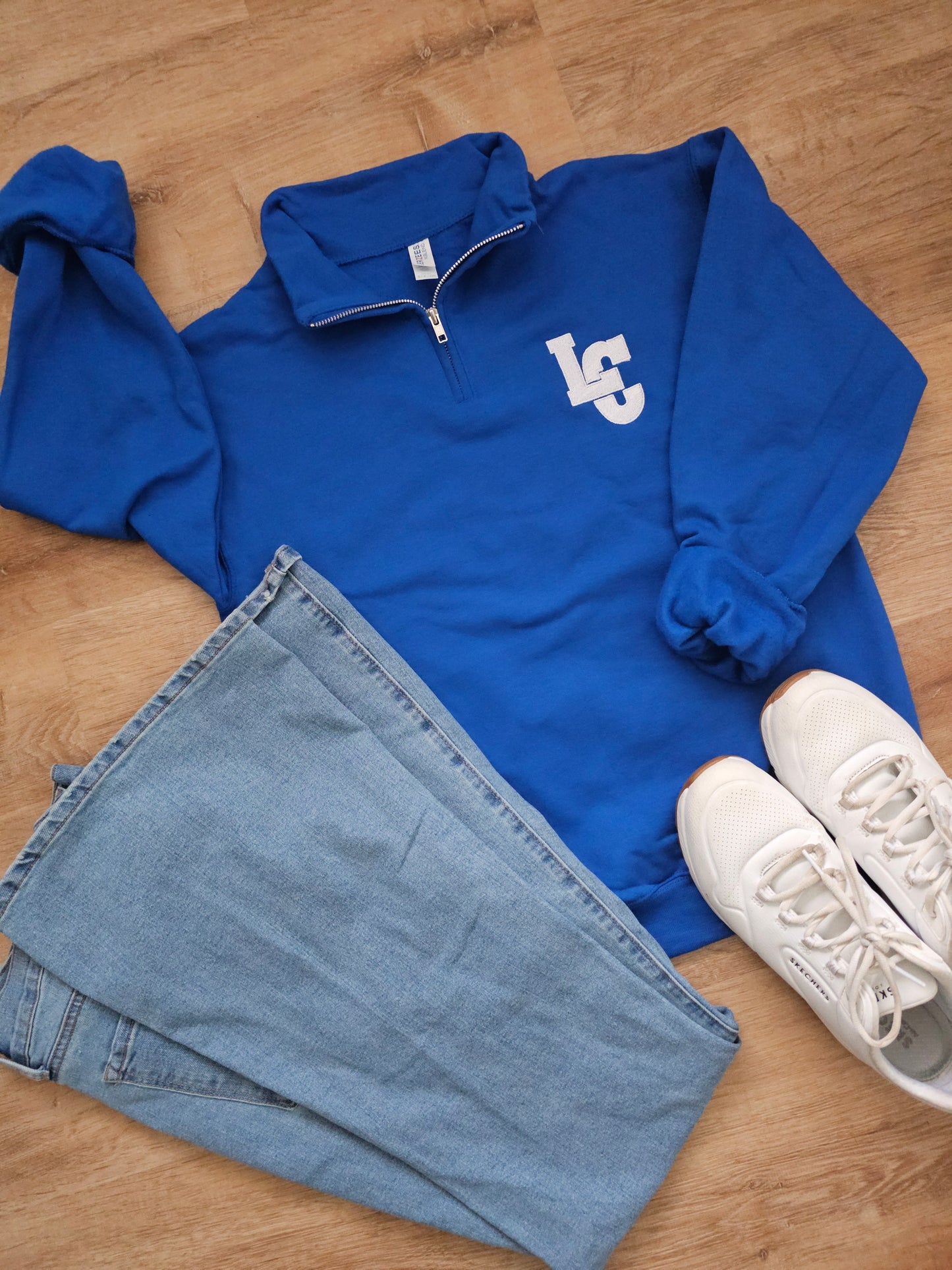 La Center Embroidered Quarter Zip Sweatshirt
