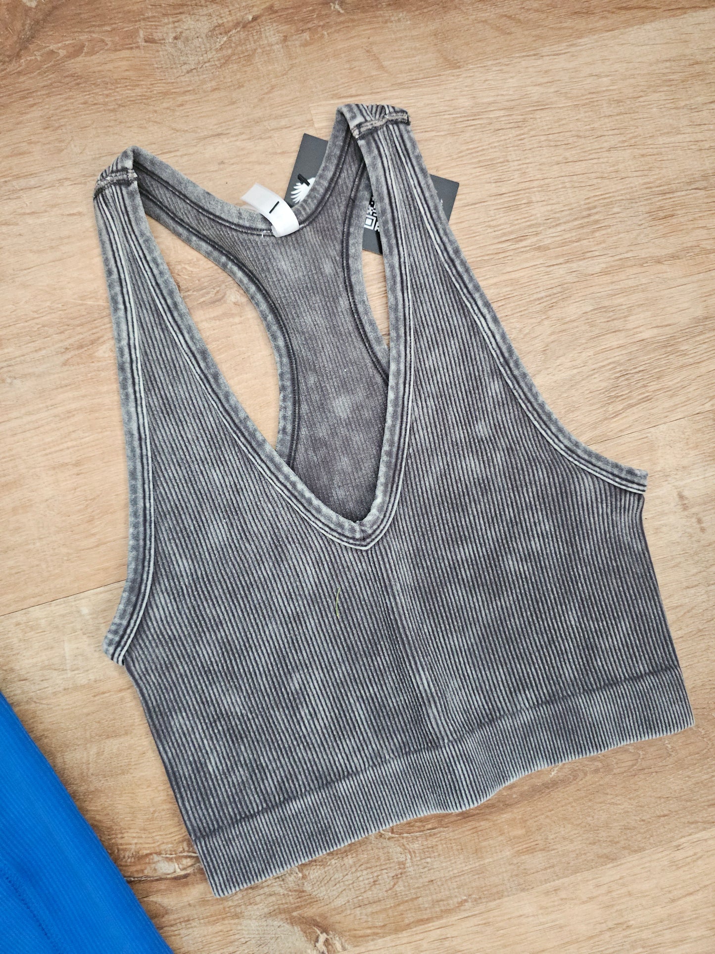 Seamless Cropped Ribbed Tank