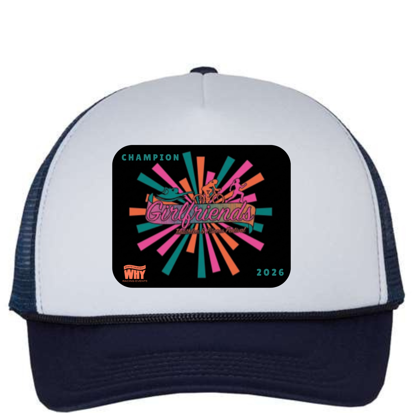 Girls tri Custom Trucker Hat Champion
